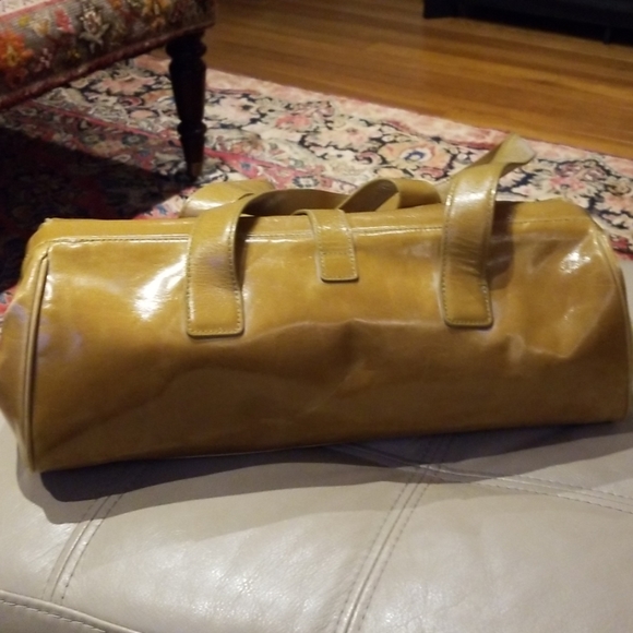 MaxxNY gold/tan leather satchel - Picture 3 of 7